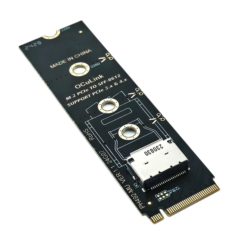 M.2 nvme pcie zu oculink weibliches dock SFF-8612 adapter m.2 mkey nvme zu oculink SFF-8611 SFF-8612 adapter Image