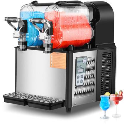 Mophorn - Kommerzielle Slushy-Maschine von, 3L x 2 Doppeltank-Gefrorenes-Getränke-Maker, 24 Tassen Image
