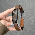 Bracelet en cuir pour Xiaomi Mi Band 9, ceinture de remplacement, bracelet à structure magnétique, bracelet pour Xiaomi Mi Band 8 Mi Band, bracelet Correa