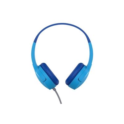 Belkin Soundform Mini Wired On-Ear Headphones For Kids - Stereo - Mini-Phone (3.5Mm) - Wired - On-Ear, Over-The-Head - Binaural - Ear-Cup - Blue