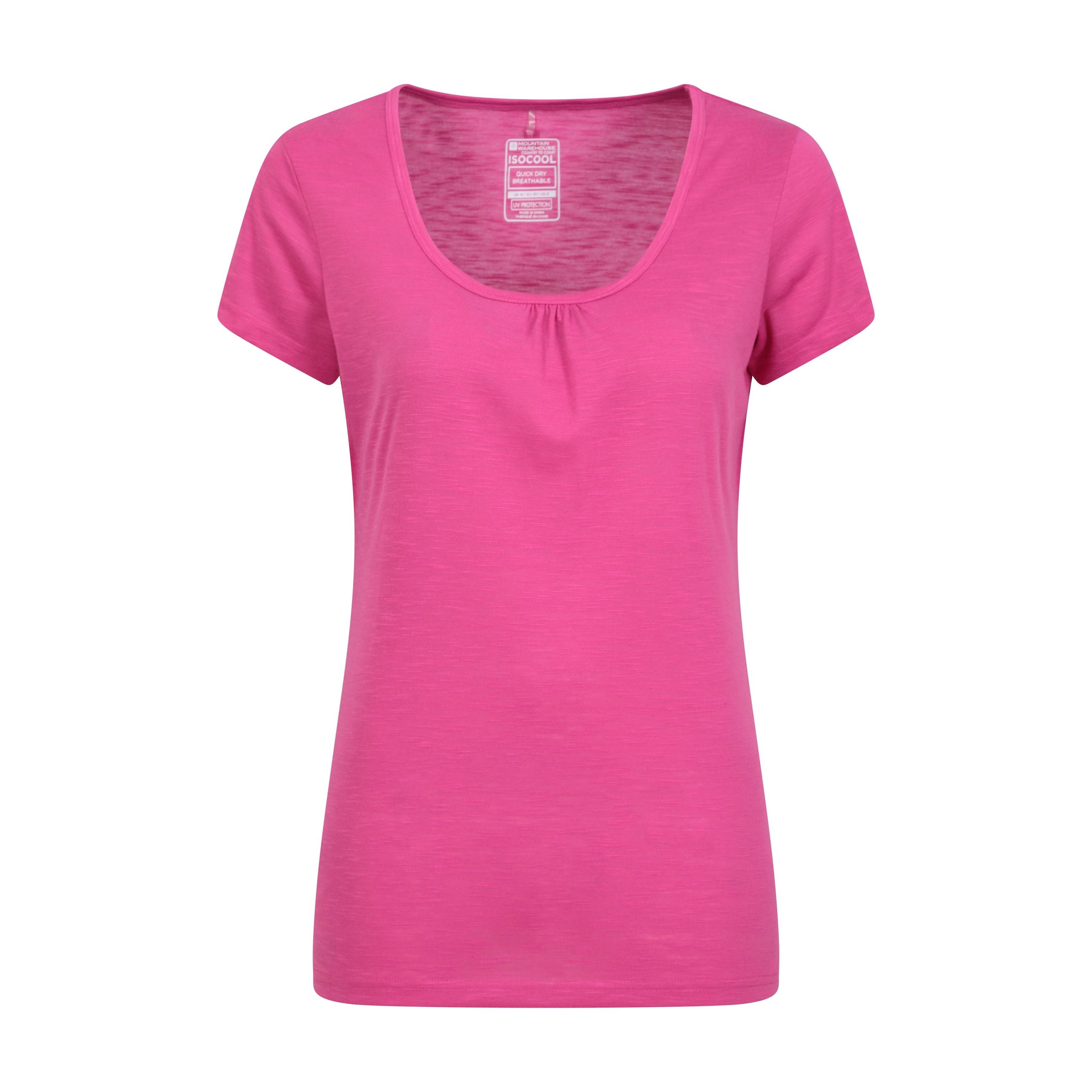 Mountain Warehouse - "Agra" T-Shirt Schnelltrockend für Damen (Leuchtend Rosa) Image