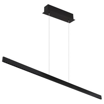 GLOBO LIGHTING LED-Hängeleuchte "DENTSY", schwarz (schwarz matt), 1 flammig, H: 120,00cm,, Lampen, stufenloser Touchdimm