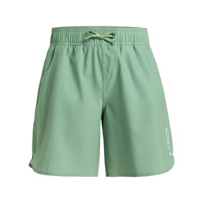 Boardshorts ROXY "Roxy Wave 7", Damen, Gr. L, grün, 55% Polyester, 37% Polyester, 8% Elasthan, Hosen Image