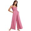 Jumpsuit ROXY "Just Passing By", Damen, Gr. XL, US-Größen, rosa (heather rose), 63% Polyester, 33% Viskose, 4% Elasthan, Overalls