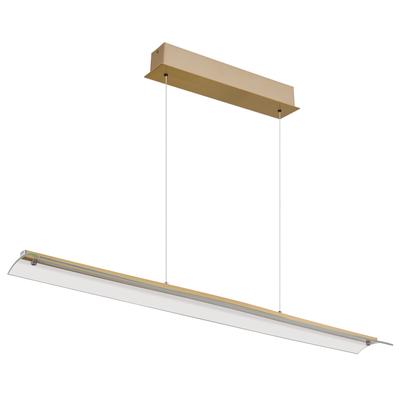 GLOBO LIGHTING LED-Hängeleuchte "MURIELLA", gold (messingfarben matt), 1 flammig, H: 150,00cm,, Lampen, höhenverstellbar