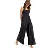 Jumpsuit ROXY "Just Passing By", Damen, Gr. S, US-Größen, grau (phantom), 63% Polyester, 33% Viskose, 4% Elasthan, Overalls