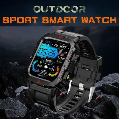 For Xiaomi Huawei SamSung Apple Outdoor Sport Smart Watch Led Flashlight Bluetooth Call Waterproof