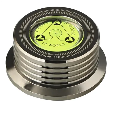 Universal 60Hz LP Vinyl Record Player Disc Turntable Stabilizer with Level Aluminum Alloy Weight