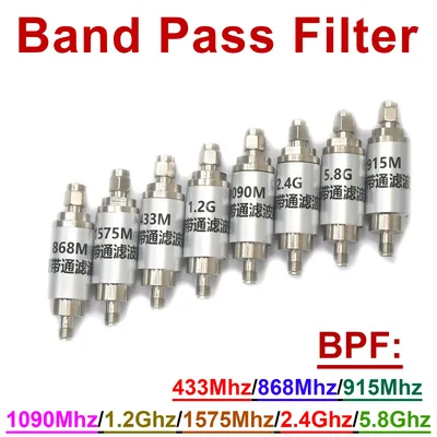 Band Pass Filter BPF 433Mhz 868Mhz 915Mhz 1090M 1.2Ghz 1.5Ghz 2.4Ghz 5.8Ghz LC Filter Ham Radio RF
