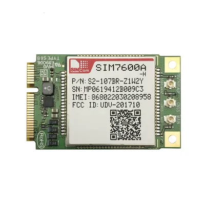 SIMCOM SIM7600A-H LTE Cat4 MINI PCIE Module GNSS Receivr North America B2/B4/B5/B12 Band Replace