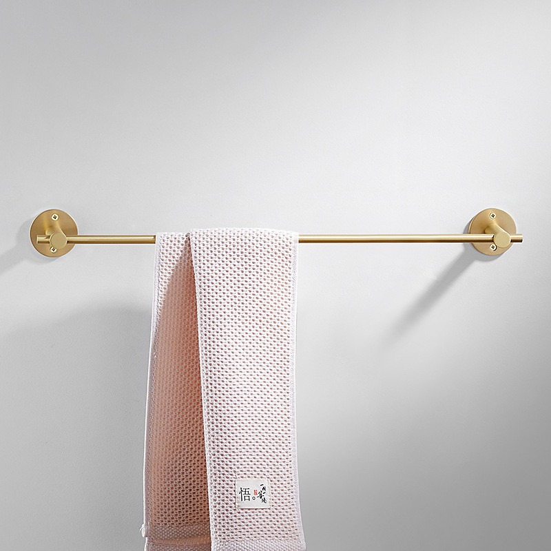 Brushed Brass Towel Holder, Bathroom Towel Rack Wall Mounted Towel Holder,Brass Bathroom Accessories,Bathroom Shelf,Towel Holder,Towel Rack,Bathroom Hardware