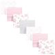 Hudson Baby Unisex Baby Cotton Flannel Receiving Blankets Bundle, Pink Rose, One Size