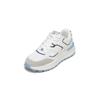 Sneaker MARC O'POLO "aus Rindleder und Mesh", Damen, Gr. 38, salty weiß, fresh sky, Obermaterial: 95% Leder (Rind), 5% Polyamid, unifarben, Schuhe