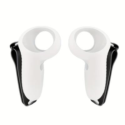 TEMU 1 Pair Silicone Hand Controllers For 3/quest 3s, , Anti-slip, -resistant, Grip, Compatible, No Battery Required