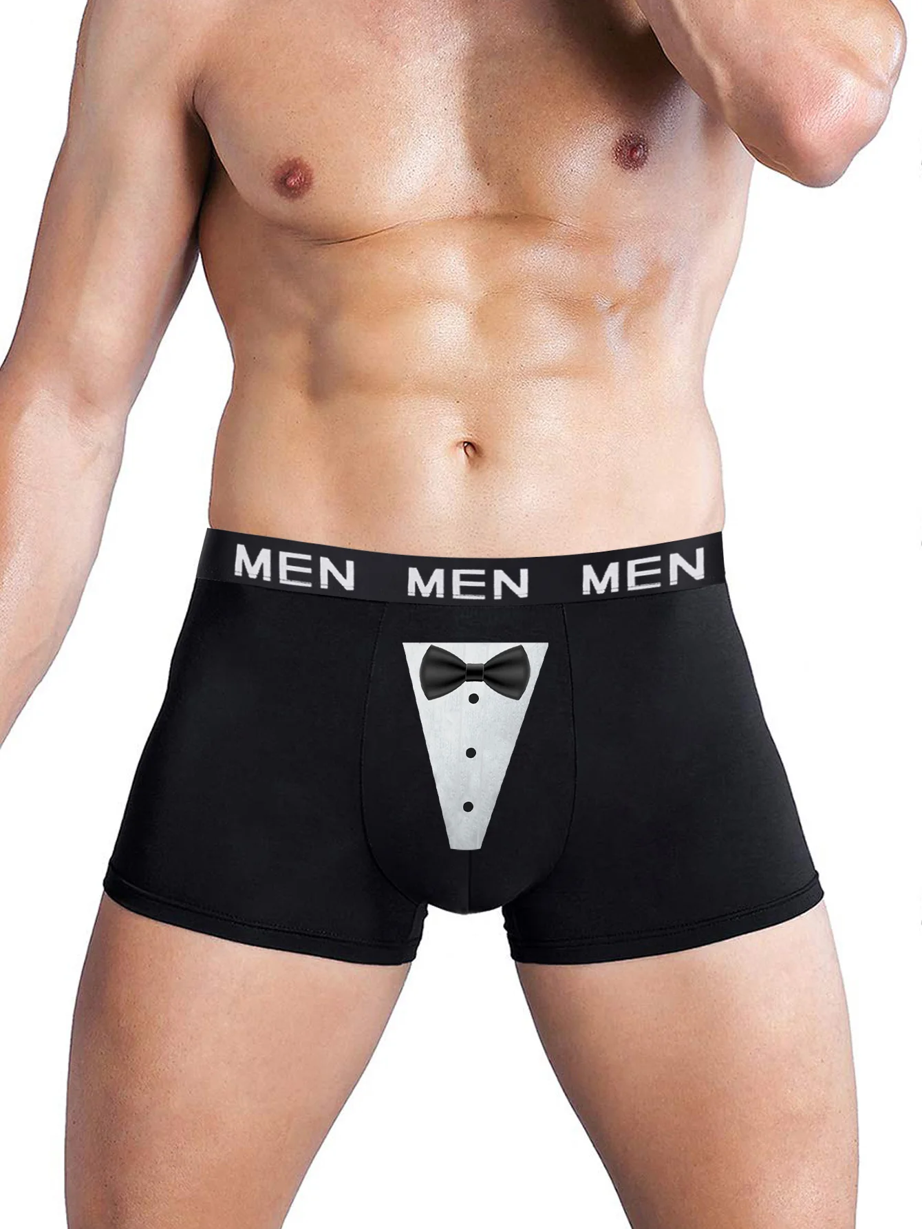 Lustige Herren-Boxershorts mit Aufdrucken – atmungsaktive Boxershorts Image