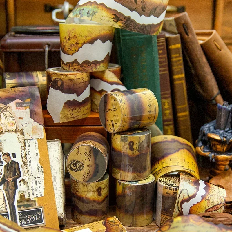 2M Rolle Klebstoffe Schleife Paste Klebeband Speicher Dekoration Material Milchprodukte Sammelalbum Retro Handbuch Bänder 45mm*2m Image