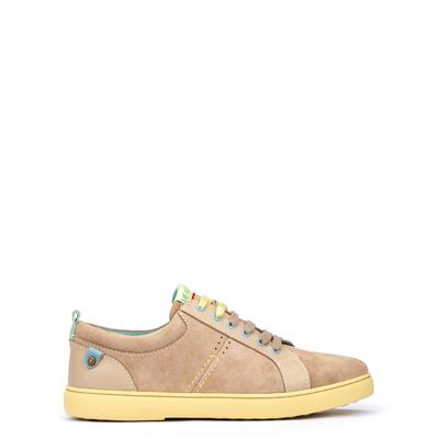 Sandfarbene Ledersneaker Image