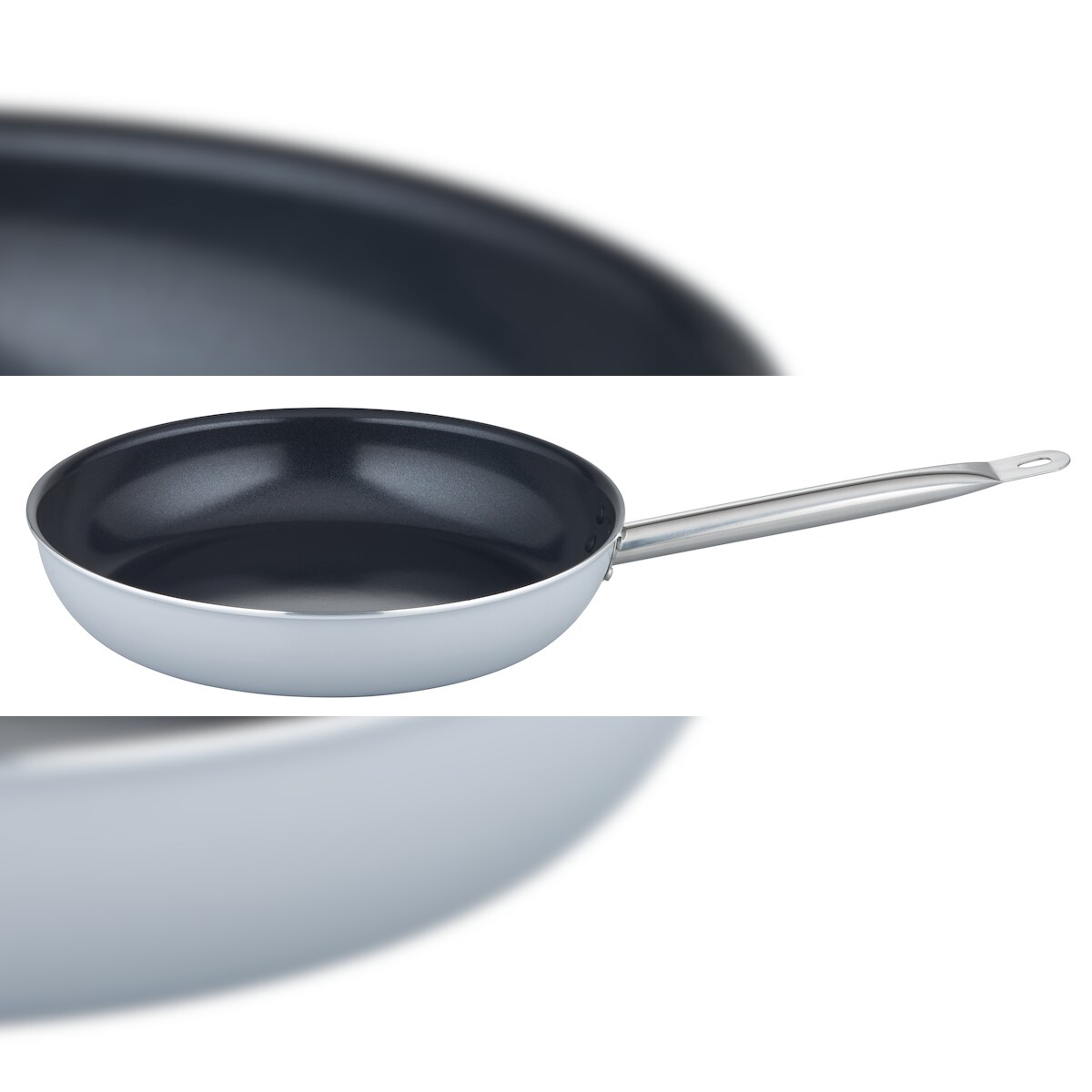 GSW Bratpfanne Basic 36 x 6,5 cm Gastro Traditionell, induktionsgeeignet Image