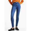 Skinny-fit-Jeans TOMMY HILFIGER "HERITAGE COMO SKINNY RW", Damen, Gr. 26, Länge 32, blau (nos mid blau), Denim/Jeans, Obermaterial: 95% Baumwolle, 4% Elastomultiester, 1% Elasthan, unifarben, casual, skinny fit lang, Jeans, mit Tommy Hilfiger...