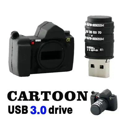 Hochgeschwindigkeits-USB-3.0-Flash-Laufwerk 128 GB Kameraform Memory Stick Daumen Fotografie Geschenke Pen Drive 64 GB 32 GB Foto-Stick Image