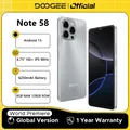 Versione globale DOOGEE Nota 58 8 GB RAM 128 GB ROM 6,75 "HD + 90 Hz Schermo IPS 6250 mAh Batteria grande NFC Android 15 Smartphone