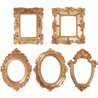 5 Pcs Mini Photo Frame Retro Wall Decor Small Picture Frame Vintage Resin Frame Photo Frame Home Decor Display Retro
