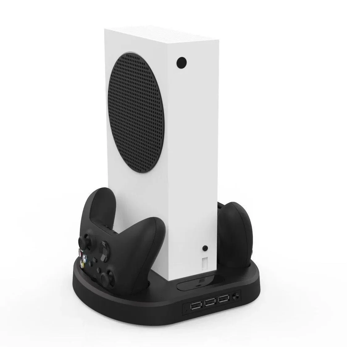 For XBOX Series S Dual Controller Charger Station Vertical Stand Cooling Fan Holder Charger For Xbox ONE/S Console