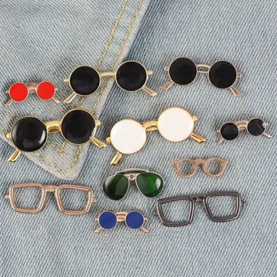Accessori moda occhiali da sole forma giacche accessori per abiti camicia spilla distintivo spille