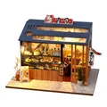 Miniatura della casa delle bambole Miniature della casa delle bambole in legno fai da te giocattolo per bambini regali di compleanno della ragazza Diorama