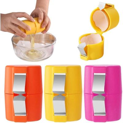 TEMU 3pcs Plastic Egg Separator Tool Set - Easy Yolk Cracker, Handheld Eggshell Opener, Professional Baking &