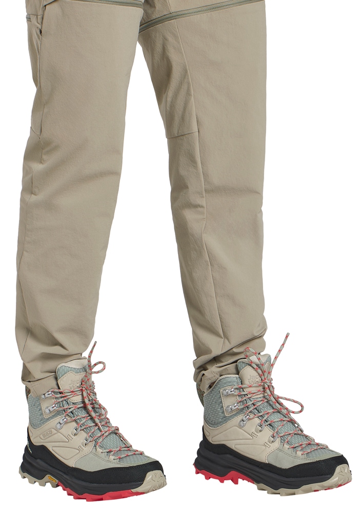 Wanderschuh JACK WOLFSKIN "CYROX TEXAPORE MID W", Damen, Gr. UK55-EU39, Normalschaft, grün (mint, leaf), Oberstoff: Synthetik; ;Obermaterial 2: Textile; Futter: Texapore Core ;Sole: / EVA; 100% / EVA, Schuhe Wanderschuh