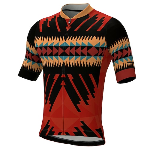 21 Gramm Herren-Radtrikot Kurzarm-Radtrikot Sommer-Fahrradbekleidung mit Taschen MTB Atmungsaktiv und schnell trocknend Blau/Gelb Image