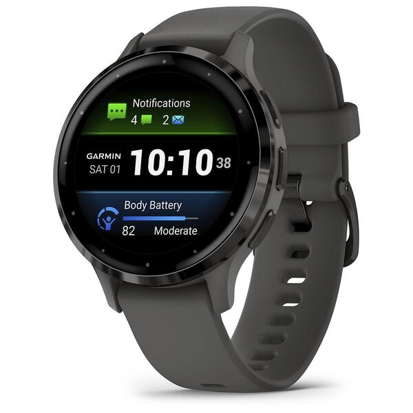 GARMIN Smartwatch GARMIN Venu 3S kieselgrau, schiefergrau grau Image