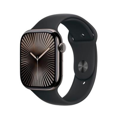 Apple Smartwatch Apple Watch Series 10 46 mm Titan Schiefer (GPS+Cellular) Sportarmban grün
