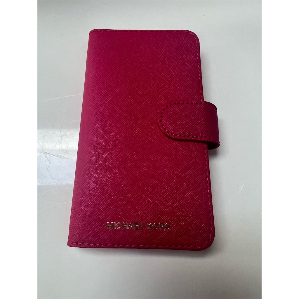 Michael Kors Cell Phones & Accessories | Michael Kors Saffiano Leather Folio Phone Case Iphone 7/8 Plus Raspberry | Color: Pink | Size: Os
