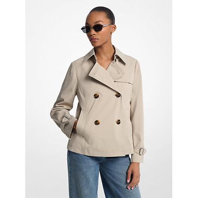 Michael Kors Cropped Trench Coat Natural S