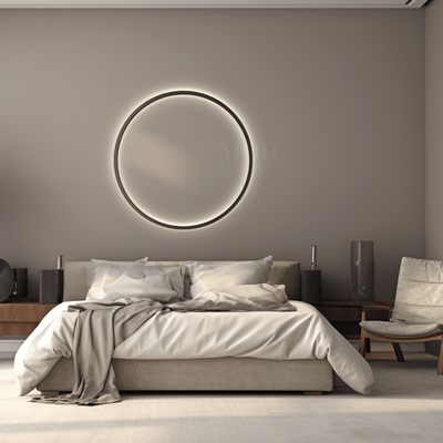 Halo | Modern Wall Lamp | Style A - Gold / Medium / Cool White (6000k) | Bedroom Lighting | Wall Lighting | Indoor Lighting | MOD LIGHTING