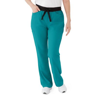 Medline Coastal AVE Women's Scrub Pant, Teal Blue, M Petite, 1/EA (4912TLBMP)