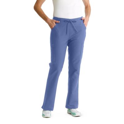 Medline ComfortEase Women's Modern Fit Cargo Scrub Pants with 4 Pockets, Ceil Blue, Regular Inseam, Size M, 1 EA (8865JTHM)