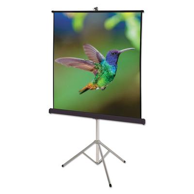 Quartet Portable Tripod Projection Screen, 70 x 70, White Matte Finish (QRT570S)