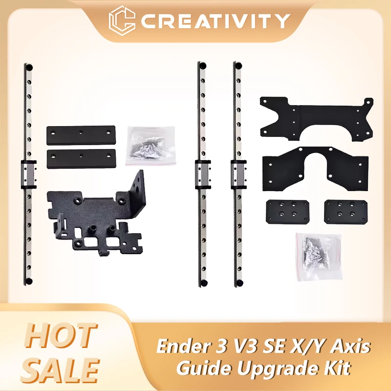 Ender 3 v3 se X/Y-Achsenführung Upgrade-Kit Hotend-Kit Messingdüse Single Rail MGN9H 300 mm Länge für Ender 3 v3 se/ke 3D-Drucker Image