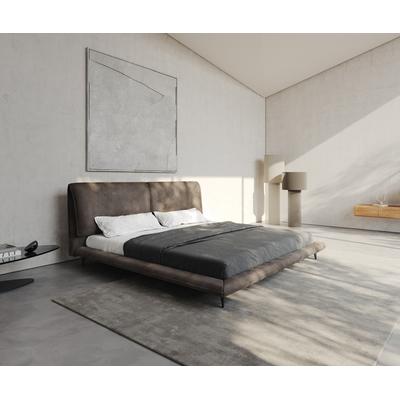 DELIFE Polsterbettgestell Cusino 180x200 cm Mikrofaser Taupe Vintage, Polsterbetten Image