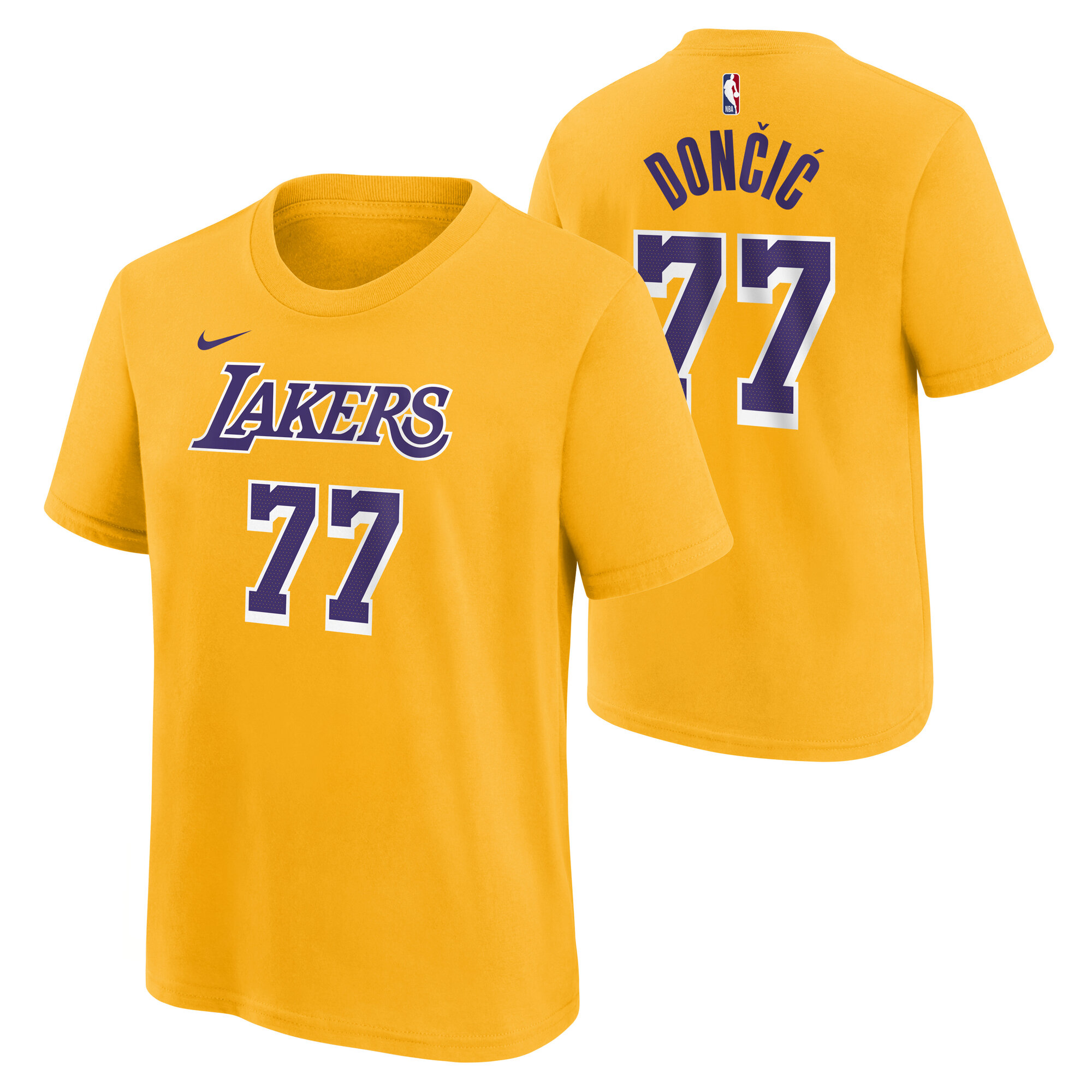 "Los Angeles Lakers Nike Icon Name & Nummer T-Shirt – Luka Doncic – Jugendliche" Image