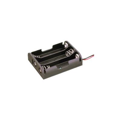 Flacher Batteriehalter für 3 x 1,5V (4,5V) Batterien, schwarz Electro Dh 33.031 8430552029068 Image