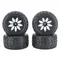 Off-Road Hex Wheel with Foam Insert, Fit for 1/10 RC Truck, Traxxas Rustler,Stampede,Hoss VXL,MJX