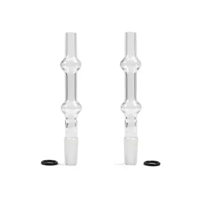 Replacement Balloon Glass Straw with O Ring adapter for Extreme q Accessories 2pcs
