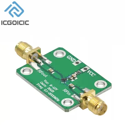 0.1-2000MHz RF Wideband Amplifier Gain 30dB Low-noise Amplifier LNA