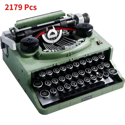 Ideas Typewriter 21327 Building Blocks Set for Adults Collectible Retro Display Model Toys Unique