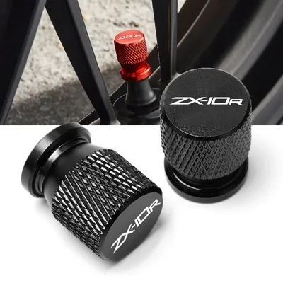 For KAWASAKI Ninja ZX-10R ZX10R ZX 10R Accessories Motorcycle CNC Wheel Tire Valve Air Port stem