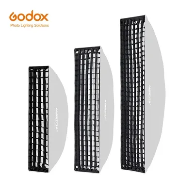 22x90cm 9"x 35" 30x120cm 12"x47" 35x160cm 14"x63" Rectangle Strip Softbox Honeycomb Grid (Does not